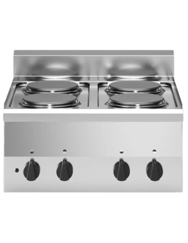 Professional electric stove 4 plates - Power kW...