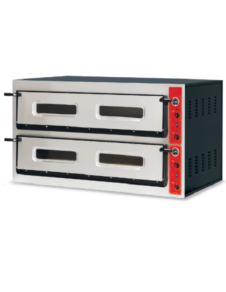 Forno elettrico per pane e pizza 3 + 3 teglie cm 60 x 40 - Camera cm 126 x 70 x 18 h
