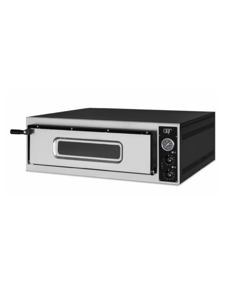 Horno eléctrico para pizza 1 cámara - Capacidad 4 pizza ø 35 - Cámara cm 70 x 70 x 14 h