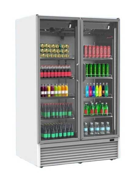 Armario mural refrigerado con puertas batientes - Temperatura -1° +7°C - Litros1240 - Cm 125 x 78,6 x 203,5 h