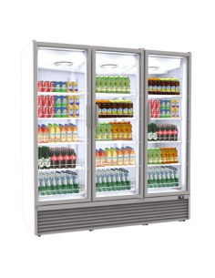 Refrigerated wall cabinet with hinged doors - Temperature...