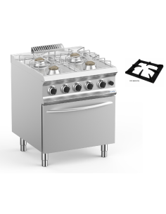 Professional gas stove with 4 burners - Power 4 x kW 5.5... 2
