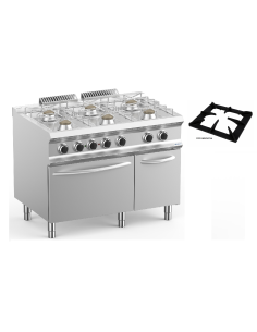 Gas cooker - N. 6 fires - Static gas oven - Cm 110 x 73 x... 2