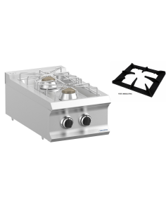 Professional gas stove with 2 burners - Power 2 x kW 5.5... 2