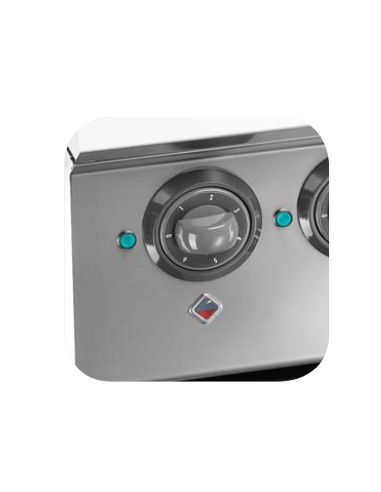 Professional electric stove with 2 round plates...