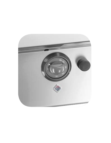 Professional gas fry top with smooth plate - cm 70 x 73 x 85 h