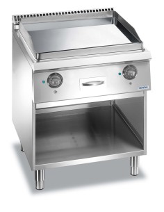 Professional electric fry top with smooth chrome plate -... 2
