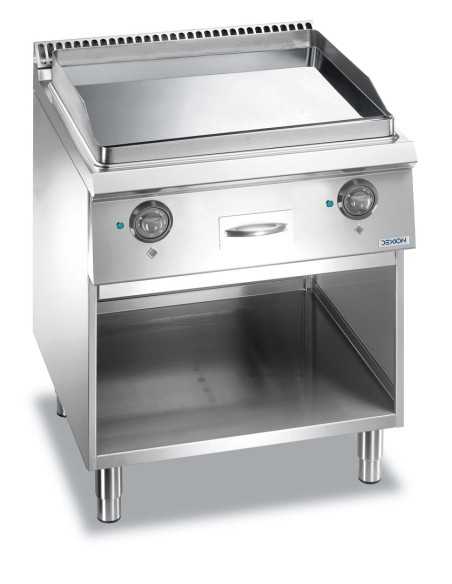 Professional electric fry top with smooth plate - Cm 70 x 73 x 85 h
