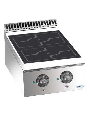 Professional induction stove with 2 inductors -...