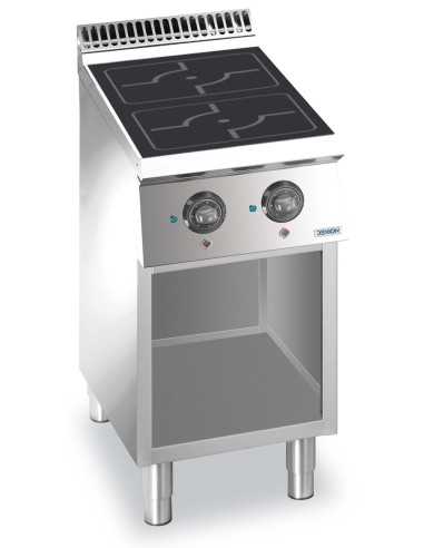 Professional induction stove with 2 inductors -...