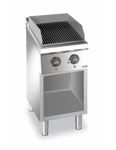 Lava stone grill - 1 cooking zone - cm 40 x 73...