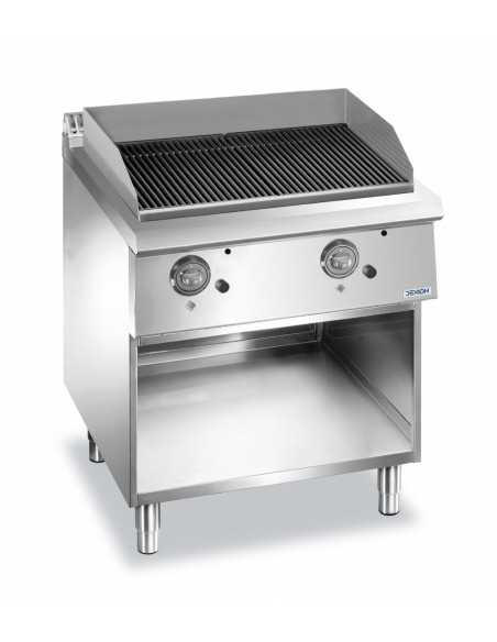 Lava stone grill - 2 cooking zones - cm 80 x 73 x 85 h