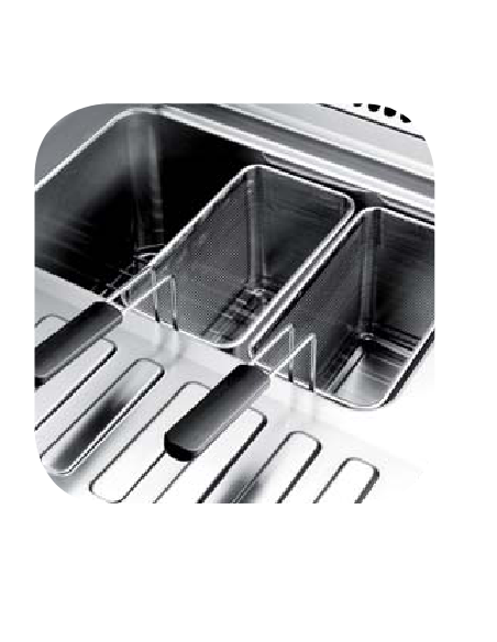 Professional gas pasta cooker with 1 tank 26 liters - cm 40 x 73 x 85 h