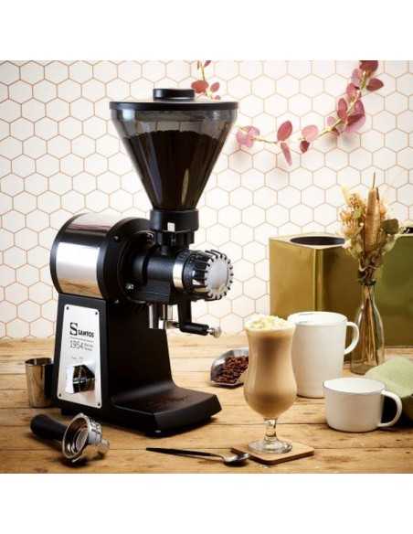 Macinacaffè barista con porta sacchetto - tramoggia da 1 Kg - cm 19 x 33 x 56 h