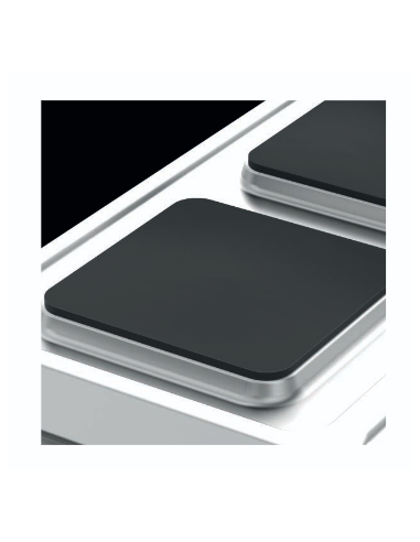 Professional electric stove with 4 square...
