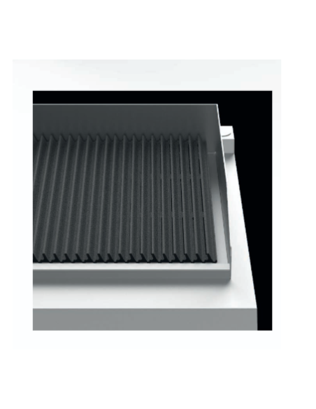 Parrilla de agua eléctrica profesional - Apta para carne y pescado - Energía kW 12 - Cm 80 x 73 x 85 h