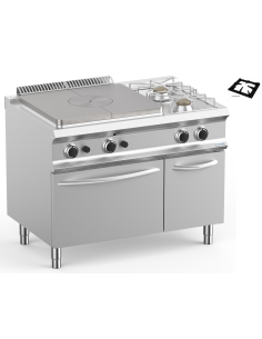 All-plate professional gas stove + 2 burners - Gas oven -...