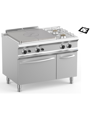 All-plate professional gas stove + 2 burners -...