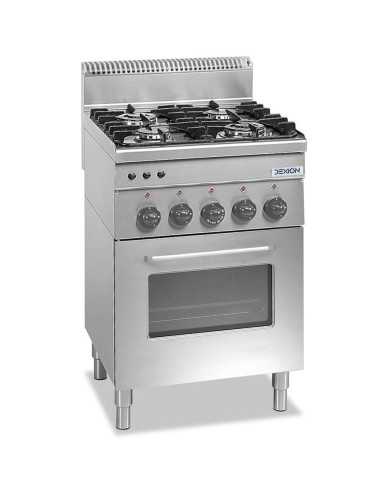 Professional gas stove with 4 burners - Power 2...