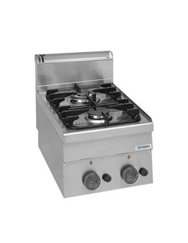 Professional gas stove with 2 burners - Power 1...