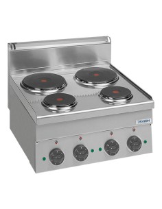Professional electric stove with 4 plates - Power 2 x Kw...