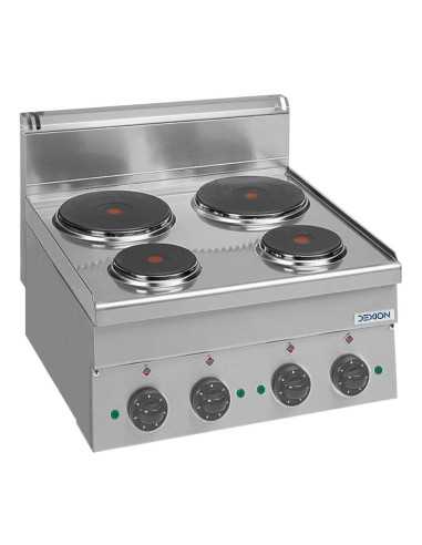 Professional electric stove with 4 plates -...
