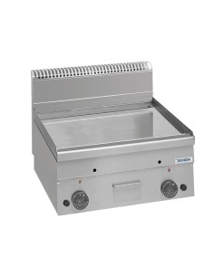 Fry top de gas profesional con placa cromada lisa -... 2