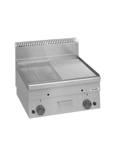 Professional gas fry top with plate 1/2 smooth 1/2 rifled... 2