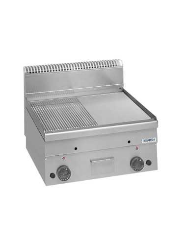 Professional gas fry top with plate 1/2 smooth...