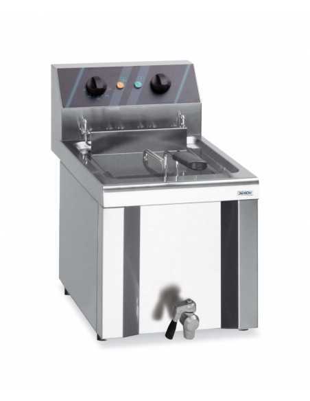 Professional electric fryer with 1 tank 10-12 liters - Power kW 9 - Cm 37.5 x 65.5 x 31/45 h