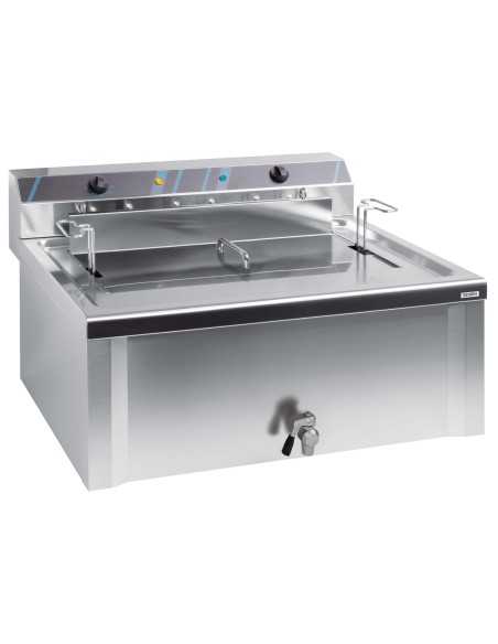 Electric pastry fryer with 1 tank 18-20 liters - Power kW 9 - Cm 75 x 67.5 x 26 h