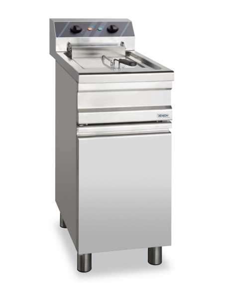 Professional electric fryer with 1 tank 12-14 liters - Cm 37.5 x 65.5 x 84.5/98.5 h