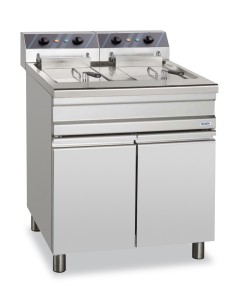 Professional electric deep fryer with 2 tanks 12+12... 2