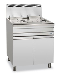 Professional gas fryer with 2 tanks 14+14 liters - Cm 75... 2