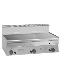 Fry top de gas profesional con placa de acero lisa -... 2