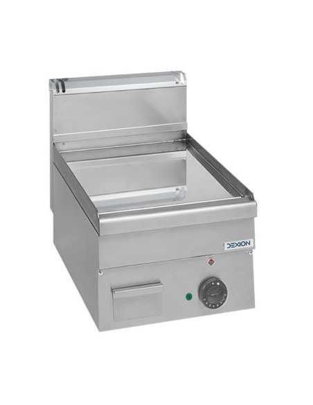 Professional electric fry top with smooth chrome plate - Power kW 5 -Cm 40 x 60 x 27 h