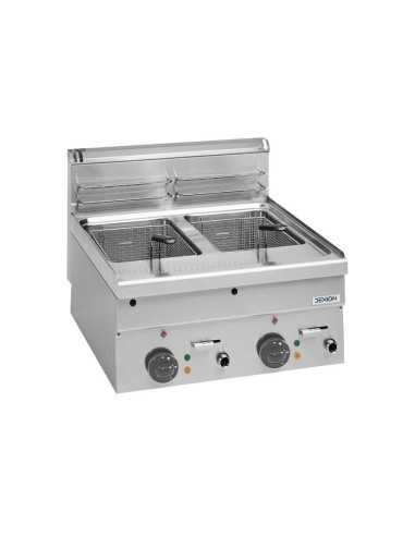 Professional electric fryer with 2 tanks liters...