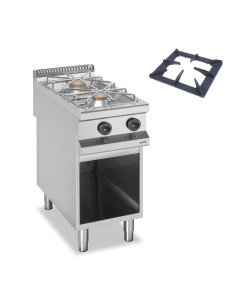 Professional gas stove with 2 burners - Power kW 5.5 x 2...