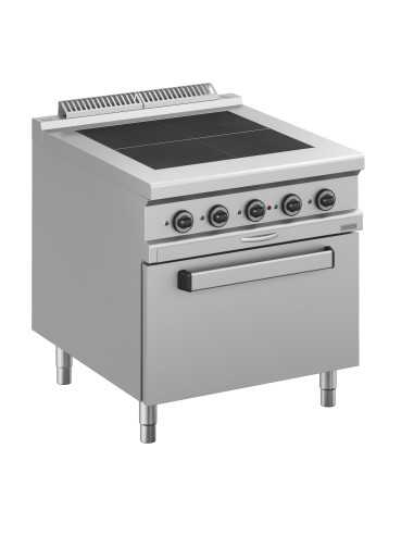 Cocina eléctrica profesional con 4 placas...