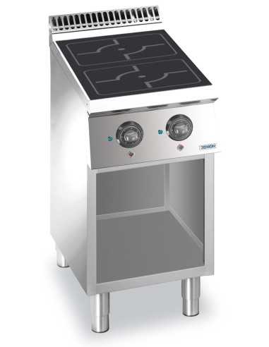 Professional induction stove with 2 inductors -...