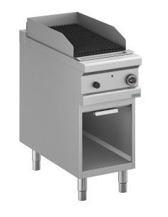 Lava stone grill - 1 cooking zone - cm 40 x 90 x 85 h