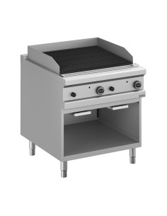 Lava stone grill - 2 cooking zones - cm 80 x 90 x 85 h