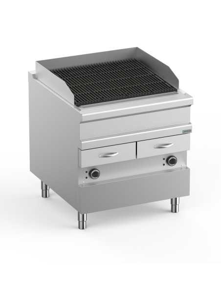Professional electric water grill - Suitable for meat and fish - Power kW 14 - Cm 80 x 90 x 85 h