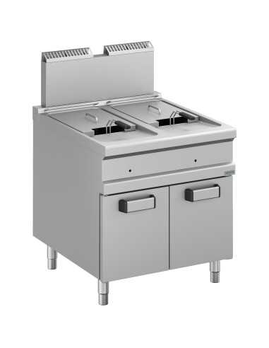 Professional gas fryer with 2 tanks liters 18 +...