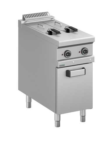 Professional electric deep fryer with 2 tanks...