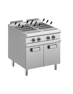 Professional electric pasta cooker with 2 tanks 40 + 40... 2