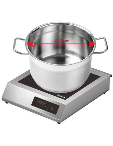 Piastra a induzione maxi - Temperatura +60°/+240°C - cm 50 x 60 x 13 h