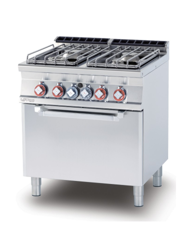 Cocina profesional de gas con 4 quemadores -...