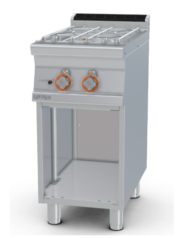 Cocina profesional de agua a gas con 2...