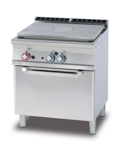 Cocina de gas profesional - Placa con horno de...